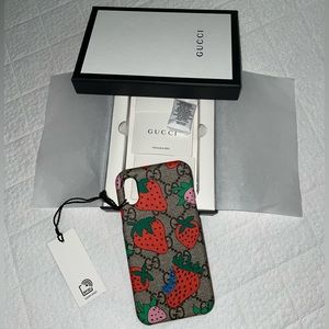 Gucci Limited Edition Strawberry IPhone X Case